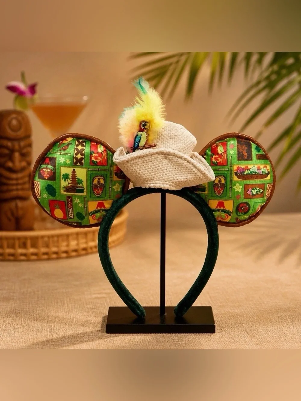 Disney World Enchanted Tiki Room 50th Anniversary Mouse Ears Headband